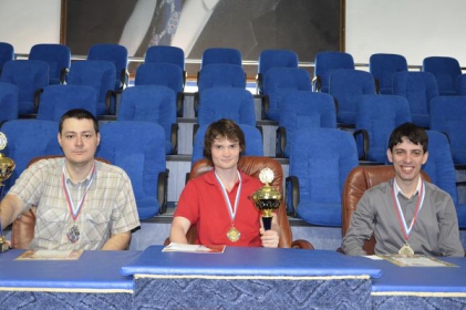 Александр Евдокимов занял третье место на завершившемся в Грозном этапе Кубка России по быстрым шахматам