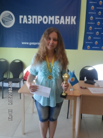 Дарья Горовенко стала победительницей чемпионата области по быстрым шахматам среди мужчин